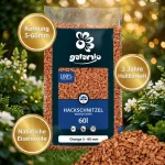 Galamio Holzhackschnitzel Orange 5-60 mm 60 l x 39 Sack – Bild 3