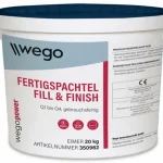 wegopower Fugen- & Gipskartonspachtel Fill & Finish 20 kg x 33 Eimer