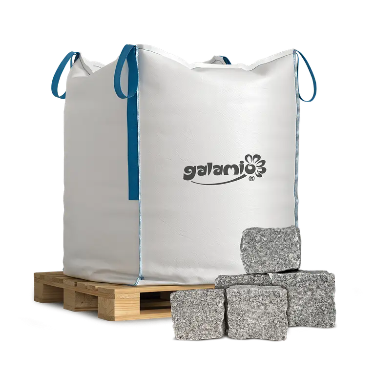fiche-3a13c2df3dcb525c85d6.webp Galamio Pflastersteine Granit 15-17 cm 1000 kg x 1 Big Bag – Bild 1