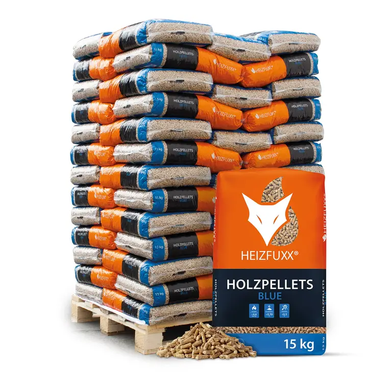 fiche-d0d41b31a511615cfbc0.webp Heizfuxx Holzpellets Weichholz 6 mm ENplus A1 15 kg x 65 Sack – Bild 1